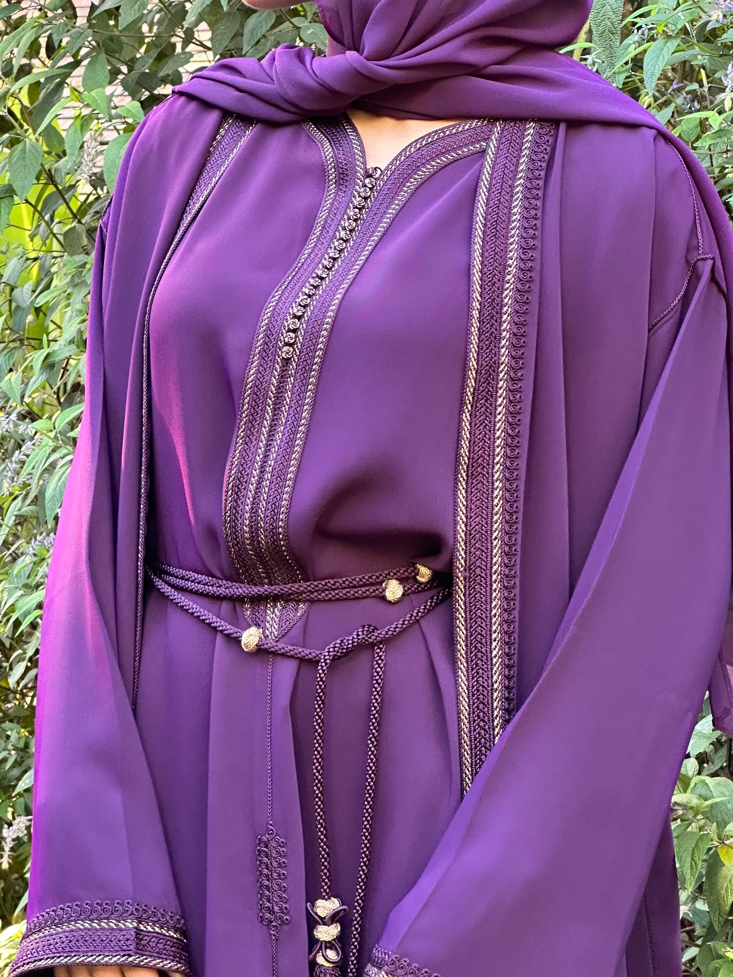 Purple Abaya Set